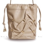 [페라가모]바라 보우 양가죽 버킷 22 0838 STONE 780183 페라가모 미니 버킷 숄더백 [W CONCEPT]