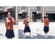 [ 메이지 소매슬릿 7부티 ] 메이블루 [ 메이지 소매슬릿 7부티 ]
