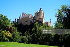 Alcazar Of Segovia On Top Of The Hill Spain Stock Photo | Getty Images A view on a part of the façade of the Alcazar or Castle... 