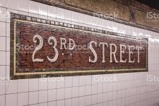 23 Rd 거리 스톡 사진 508208526 | iStock 23rd Street subway tile mosaic in New York City, NY. USA