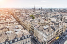 Aerial View Of Bordeaux With Sunlight stock photo 508759382 | iStock Aerial view of Bordeaux with sunlight - France
