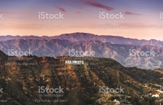 항공 사진hollywood 팻말 At Dusk 스톡 사진 521309154 | iStock Los Angeles, California, USA - March 23, 2016: Aerial view of the...