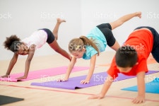 Children Doing Yoga At The Gym stock photo 503692738 | iStock A multi-ethnic group of elementary age children are doing yoga...