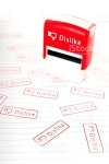 싫음 스템프 스톡 사진 482834731 | iStock red dislike stamp with prints on paper