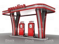가스 관측소 스톡 사진 495667431 | iStock Two fuel-dispensing columns at gas station