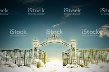 헤 이븐 북문 스톡 사진 524372336 | iStock 3d illustration of the heaven gate