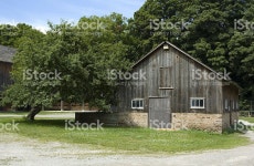 역사적이다 농가 스톡 사진 172169802 | iStock Historic farmhouse with a tree leaning towards it
