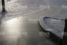 아이시 보행자로 스톡 사진 179283800 | iStock Footpath or sidewalk covered with a glaze of ice.
