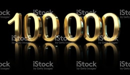 One Hundred Thousand 스톡 사진 640224206 | iStock Isolated on black background with clipping path. 3D render