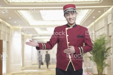 세로는벨보이 스톡 사진 450070971 | iStock Portrait of Bellhop