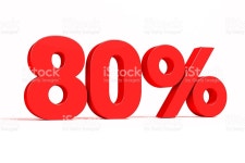 레드 3d 80 텍스트 백색 배경 위 스톡 사진 528478460 | iStock Red 3d 80% text on white background. See whole set for other numbers.