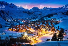 Saintjean Darves Alps France stock photo 514757057 | iStock Evening landscape and ski resort in French Alps,Saint jean dArves,...