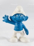 스머프 경례 스톡 사진 535408504 | iStock close up on a smurf plastic toy, resting on a white background....