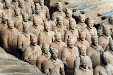 Terracotta Army In Xian China stock photo 496352202 | iStock Clay statues of Chinese Qin dynasty soldiers