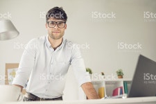 안경 스톡 사진 491243779 | iStock Portrait of young handsome man wearing glasses
