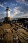 동절기의 섬 등대 Salem Ma 스톡 사진 488717514 | iStock winter island light house, former coast guard station and coastal...
