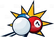 Billiards Shot stock vector art 472286649 | iStock Cue ball striking two pool balls. All colors are global. No gradients...