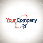 버즘 로고 일러스트 469076902 | iStock Plane Design. Creative vector icon with plane and ellipse shape.