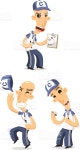 Vector Cartoon Coach Set 2 일러스트 645173282 | iStock vector Cartoon Coach set