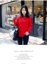 빅사이즈★ 민짱나라 자신있고 당당하게! ●[40% 세일] J0847. 파우더 꽈배기니트