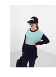 빅사이즈★ 민짱나라 자신있고 당당하게! ●[75% 세일] J0868. 원포켓 삼색니트