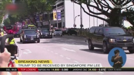 트럼프-리센룽 이스타나 궁에서 회담 시작