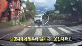 [디지털 광장] 보행자에게 일부러 ‘물벼락’…운전자 해고 > 뉴스광장 1부 > 국제 > 뉴스 | KBSNEWS [디지털 광장] 보행자에게 일부러... 