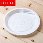 10p 롯데 이라이프 PS접시(23cm)[무료인쇄 인쇄판촉물전문 소량상담가능]일회용접시,일회용그릇,일회용식기,일회용품,롯데이라이프