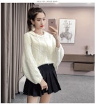 도매꾹 :: 대한민국1위 돈버는 쇼핑 - 도매꾹 [도매꾹] [히트패션] TOP 363 랜턴슬리브 루즈핏 후드니트3컬러