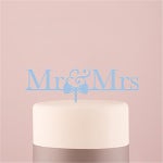 	Wedding Star 4462-11 Mr & Mrs Bow Tie Acrylic Cake Topper... Wedding Star 4462-11 Mr & Mrs Bow Tie Acrylic Cake Topper - Pastel Blue