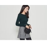 (SK-2150)스티치 울 스커트