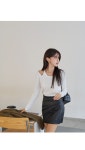 나크21 - [55~77] 여리하고 힙한 무드로 입는 섹시삘 엠티숄더 슬림 티셔츠 #NAKMADE.