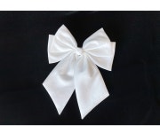 POOM | 화이트 왕리본 헤어핀 (집게핀) / 셀프웨딩코사지 화이트 왕리본 헤어핀 (집게핀) / 셀프웨딩코사지