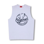 오리지널데이(ORIGINAL DAY) 드로잉독 프린팅 나시 티셔츠 남자 오버핏 민소매 런닝 빅사이즈 면 운동복 4COLOR | GVG 스토어. 전 세계직배송.