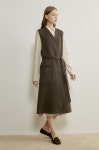 	벨티드 캐시미어 베스트 | Cardigan/Vest | OUTER | WOMEN | HANDSOME | 더한섬닷컴 [the CASHMERE] 벨티드 캐시미어 베스트