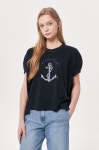水晶 & 刺绣T恤 | T-Shirts | Top | WOMEN | HANDSOME | Thehandsome.com [FOURM STUDIO] 水晶 & 刺绣T恤