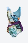Wrap-around one piece swim suit | BEACH WEAR | FASHION ACC. | WOMEN | HANDSOME | Thehandsome.com [LÄTT BY T] Wrap-around one...