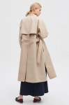 	Back flap belted trench coat | TRENCH COAT | OUTER | WOMEN | HANDSOME | Thehandsome.com [LÄTT] Back flap belted trench coat