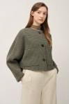 羊毛混纺露脐夹克 | JACKET | OUTER | WOMEN | HANDSOME | Thehandsome.com [LÄTT] 羊毛混纺露脐夹克