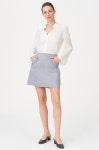 	버튼 플랩 스커트 | MINI SKIRT | SKIRT | WOMEN | HANDSOME | 더한섬닷컴 [CLUB MONACO] 버튼 플랩 스커트