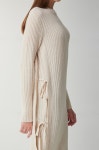 	스트랩 리브 니트 드레스 | LONG/MAXI DRESS | DRESS | WOMEN | HANDSOME | 더한섬닷컴 [OBZEE] 스트랩 리브 니트 드레스