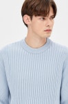 	리브 블렌드 캐시미어 울 니트 탑 | KNIT | TOP | MEN | HANDSOME | 더한섬닷컴 [SYSTEM HOMME] 리브 블렌드 캐시미어 울 니트 탑