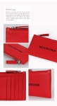 WIZWID:위즈위드 - [Balenciaga:발렌시아가]에브리데이 지퍼 카드지갑 551990 Dlq4n 6565 Red WIZWID