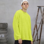[Project 36.5]Over Fit Drop Shoulder Heavy Knit_Neon - ODD [Project 36.5]Over Fit Drop Shoulder Heavy Knit_Neon