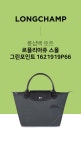 LONGCHAMP(롱샴) (국내당일출고) 롱샴백 토트 르플리아쥬 스몰... 롱샴백 토트 르플리아쥬 스몰 그린포인트 1621919P66 그라파이트 - 