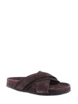 WizWid TOM FORD MENS J1299LCL046NCHOCOLATE BROWN SUEDE SANDALS