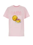 GANNI | 가니 FW24 GANNI T-SHIRT T4006 868 Pink 가니 FW24 GANNI T-SHIRT T4006 868 Pink