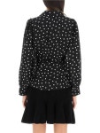 WizWid Ganni polka-dot georgette blouse F7318