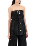 GANNI | 가니 SS24 denim corset with laminated J1424 가니 SS24 denim corset with laminated J1424