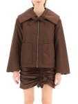 WizWid Ganni oversized collar nylon jacket F7371